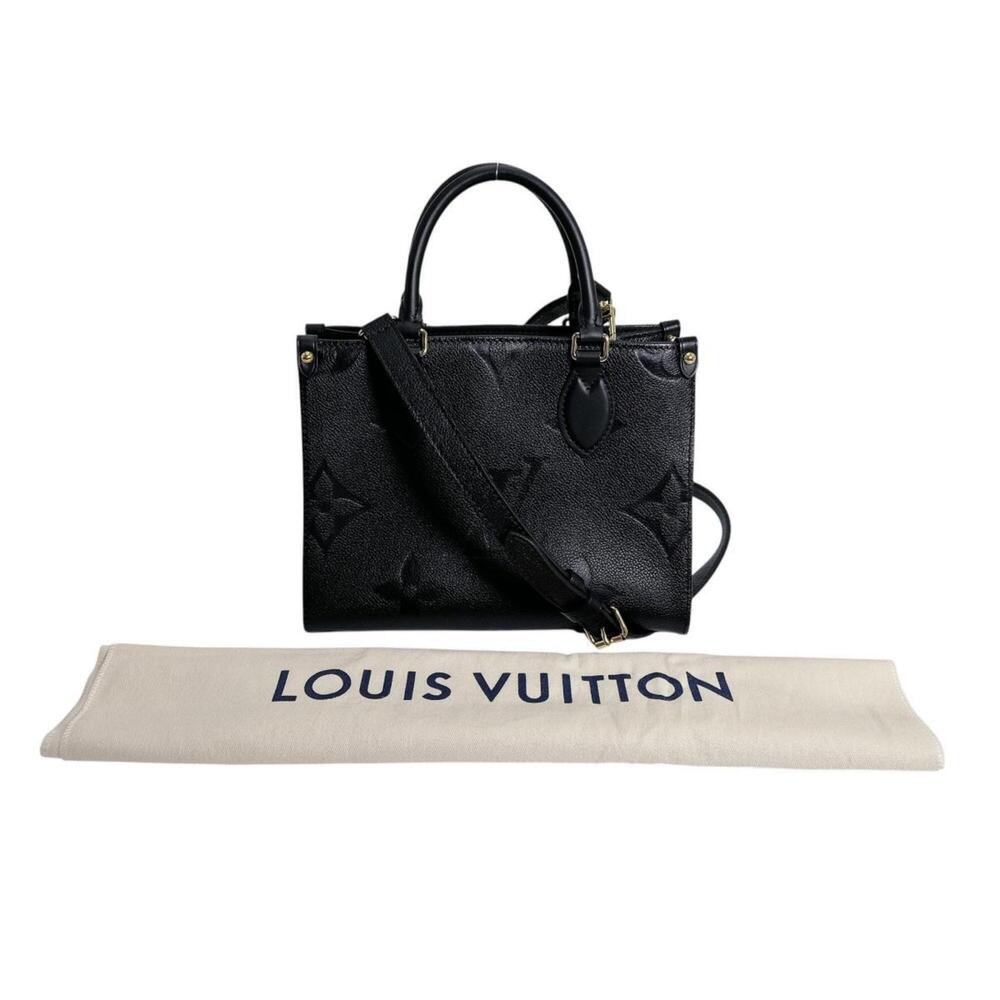 LOUIS VUITTON Tote Bag Handbag OnTheGo PM Monogram Empreinte M45653 Noir
